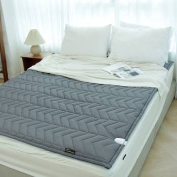 [한일의료기] 코지아 프리미엄 인공지능 EMF 탄소매트 토퍼형 모던그레이 싱글 HI-601