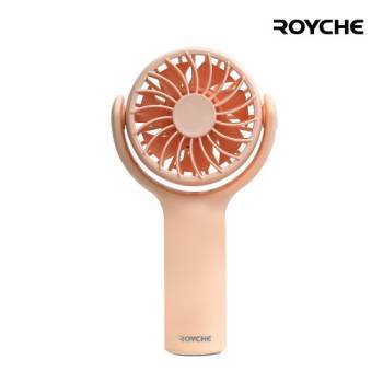 항공모터 [로이체] BLDC 미니 핸디팬 손선풍기 RHF-10 (살구색)