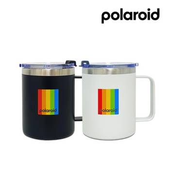 감성템 [폴라로이드] 더블 월 머그컵 캠핑 감성 텀블러