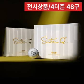 [4더즌 48구] [전시상품] 세인트나인 NEW Q 플러스 2.0 고반발 3피스 12구 유광 골프공