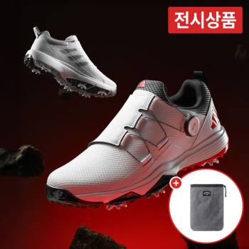 [전시상품] 아디다스 투어 피에프 남성 스파이크 골프화 보아 방수 남자 골프신발+캘러웨이 신발주머니