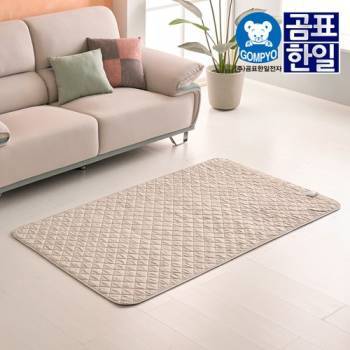 [곰표한일] EMF 폰지 탄소 전기요 베이지그레이_슈퍼싱글