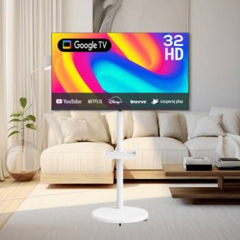 [프리토스] 32인치 구글 스마트TV + 삼탠바이미 무빙스탠드 세트 OTT 최적