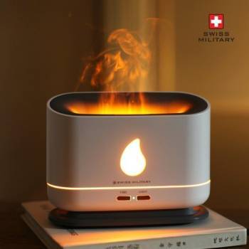 [스위스밀리터리] 불멍 가습기 (불꽃색상변환)