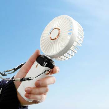 [카프] 저소음 LCD 휴대용 핸디형 무선 선풍기 KF-FHF01