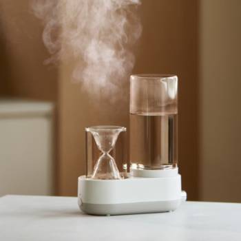 [르젠] 저전력 180W 모래시계 유리 가열식 가습기 LZHD-1600