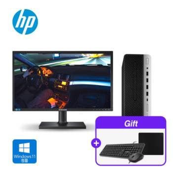 [사무용 SET 특가] HP 미니PC 코어i5(9세대) 램 16G SSD 250G 윈도우11 프로 + 삼성 24인치 모니터