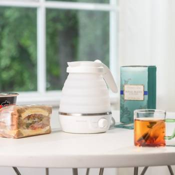 [코슬리]  여행용 휴대용 미니멀 접이식 전기포트 600ml