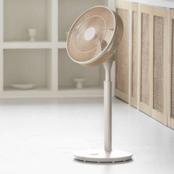 [LEZEN] 르젠 14인치 BLDC 앱연동 샌드베이지 써큘형 리모컨 선풍기 LZEF-DCN33