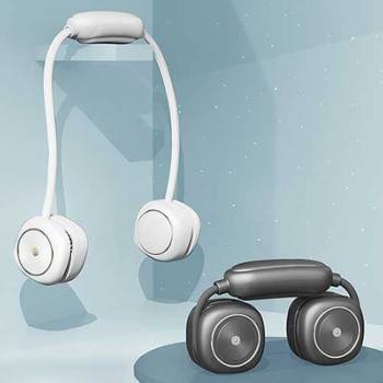 [솔러스에어] 접이식 휴대용 무선 목걸이 넥밴드 선풍기 AIR101NF