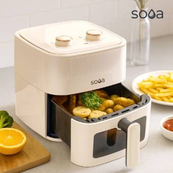 [Sooa] 수아 요리과정이 한눈에 보이는 5L 대용량 에어프라이어 SN-M120F