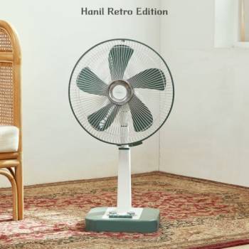[한일] 7080 인테리어 기계식 레트로 좌우회전 선풍기 택 1