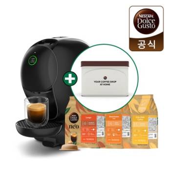 [돌체구스토] 커피머신 네오 카페 블랙 + 12입 돌체구스토 네오 커피캡슐 3종류 (택1) + 틴케이스 증정