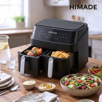 하이마트 PB상품 런칭❤️ [하이메이드] 대용량 듀얼 바스켓 에어프라이어 HAF-MG80B