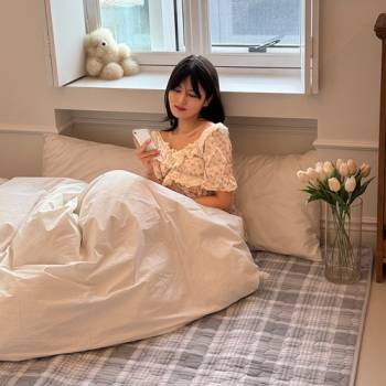 [플래비안] 글랜 카본 난연매트 전자파차단 통세탁 온열 전기요