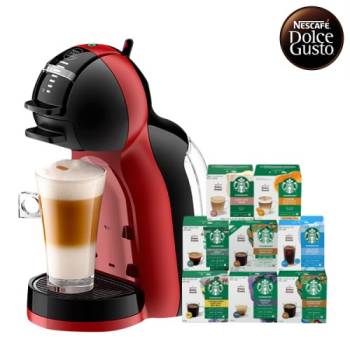 [돌체구스토] 커피머신 미니미 피아노블랙&체리레드 + 12입 스타벅스 커피캡슐 3박스 (8종 택1)