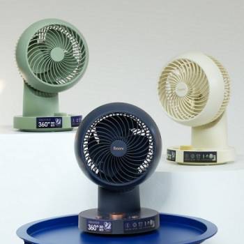 [아이붐2] 360도 입체회전 탁상형 써큘레이터 HTJXD2-243202 - 타이머기능 추가