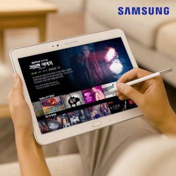 커스텀 안드로이드 탑재★ 삼성 갤럭시 노트 10.1인치 화이트 유튜브·넷플릭스 OK / S펜 포함