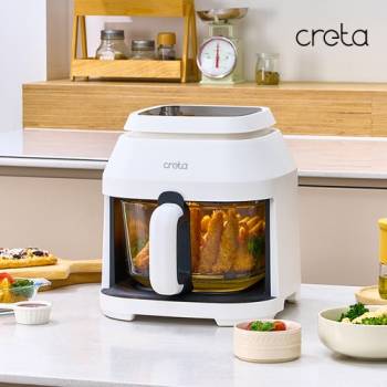 [CRETA] 크레타 5L 대용량 글래스 에어프라이어 CRAF-5000W