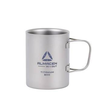 [알마센] 머그컵 더블 300, 티탄소재 / 캠핑용 야외용