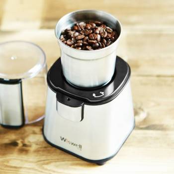 [위즈웰] 위즈웰 분리형 전동 커피그라인더 원두분쇄기 커피분쇄기 가정용