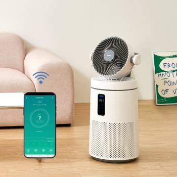 [롯데] 공기청정기 써큘레이터형 펫 필터 5단계정화 UVC 살균 IOT 초미세먼지 강아지털