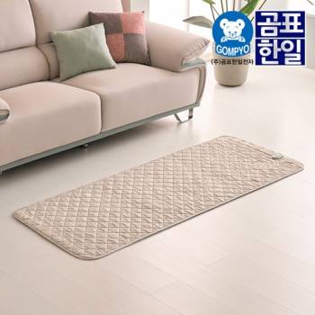 [곰표한일] EMF 폰지 탄소 전기요 베이지그레이_미니싱글