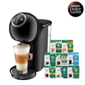 [돌체구스토] 커피머신 지니오S 플러스 + 12입 스타벅스 커피캡슐 1박스 (8종 택1)