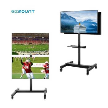 이지마운트  32~65인치 상하/양면 2대 이동형 듀얼 TV 스탠드 EZ TSC-B64