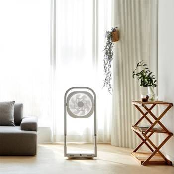 [LEZEN] 르젠 12인치 수납 공간활용 슬림형 접이식 리모컨 선풍기 LZEF-CD02