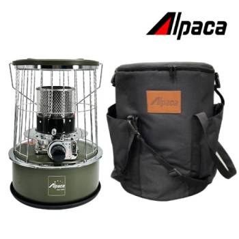 알파카 캠핑난로 TS-77S 세트 그린 세라믹상판(수납가방포함)