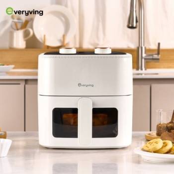 [Everyving] 에브리빙 보이는 기계식 에어프라이어 5리터 Lime-0611W