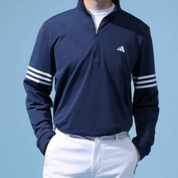 [전시상품] 아디다스 SO 삼선 쿼터집 남성 긴팔티 IS7132 IU4504 + 사은품AS(브랜드 골프공)