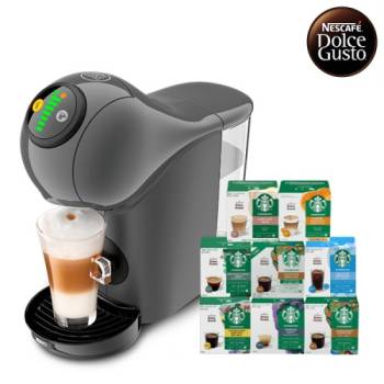 [돌체구스토] 커피머신 지니오S 베이직 그라파이트 + 12입 스타벅스 커피캡슐 3박스 (8종 택1)