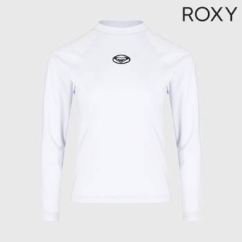 [록시] 슬림핏 긴팔 래쉬가드 WHT (사이즈 택1)