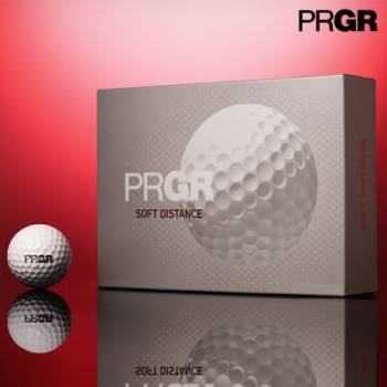 [1박스 12구] 프로기아 PRGR 2피스 골프공 고반발 비거리 골프볼 NEW 소프트 디스턴스 화이트
