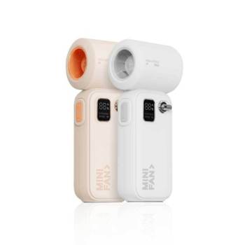 [GCLAN] 기어100단 터보 스피드 휴대용 선풍기 C06 색상 택1 (살구/회색)