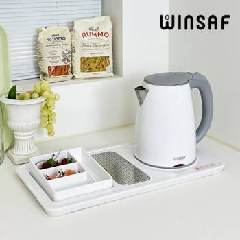 [윈세프] 호텔 전기주전자 트레이세트 WTK-2212(화이트),WTK-2213(블랙),WTK-2111(레드)