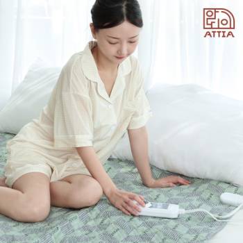 국내생산 [아띠아] 세탁기 사용가능 논슬립 탄소 열선 전기요 싱글 슈퍼싱글 더블 모음전 3중 택 1